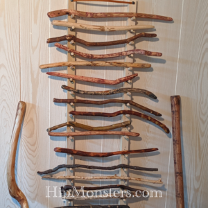 Wooden Wand Rack steampunk