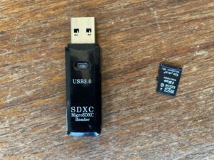 SD card and reader